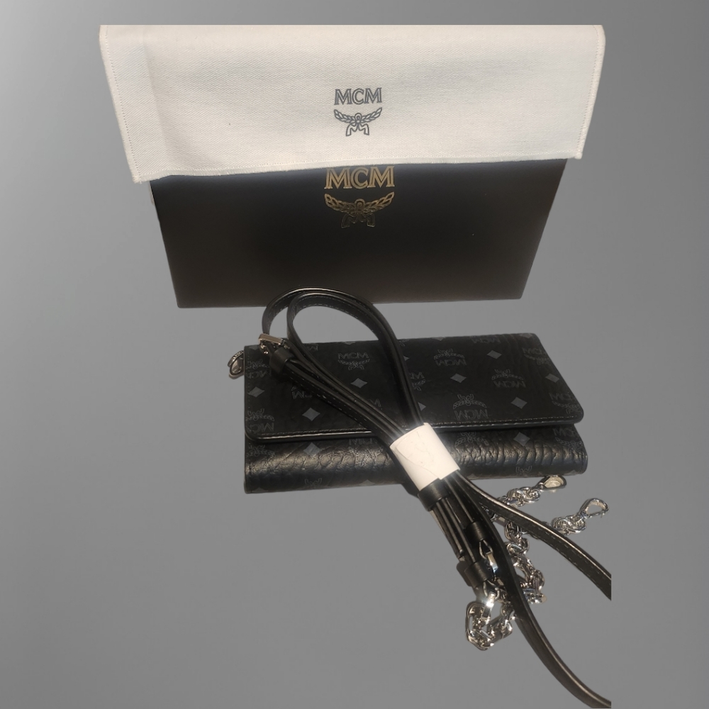 🚫SOLD🚫🆕️MCM Visetos Wallet Crossbody Bag - Picture 12 of 16